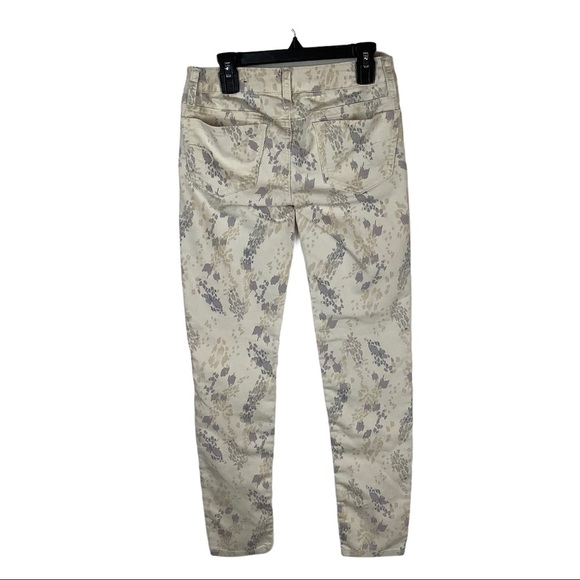 American Eagle Jeggings Cream Tan Purple Size 00 low rise stretch - Picture 2 of 6